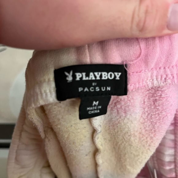 tie dye rhinestone playboy sweatpants - Picture 3 of 3